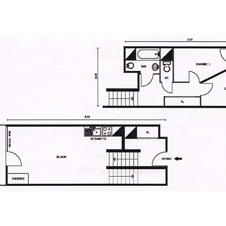 : 6 Pers., 3 Lits, Cheminee, Animaux Admis - Fr-1-818-51 Apartment *
